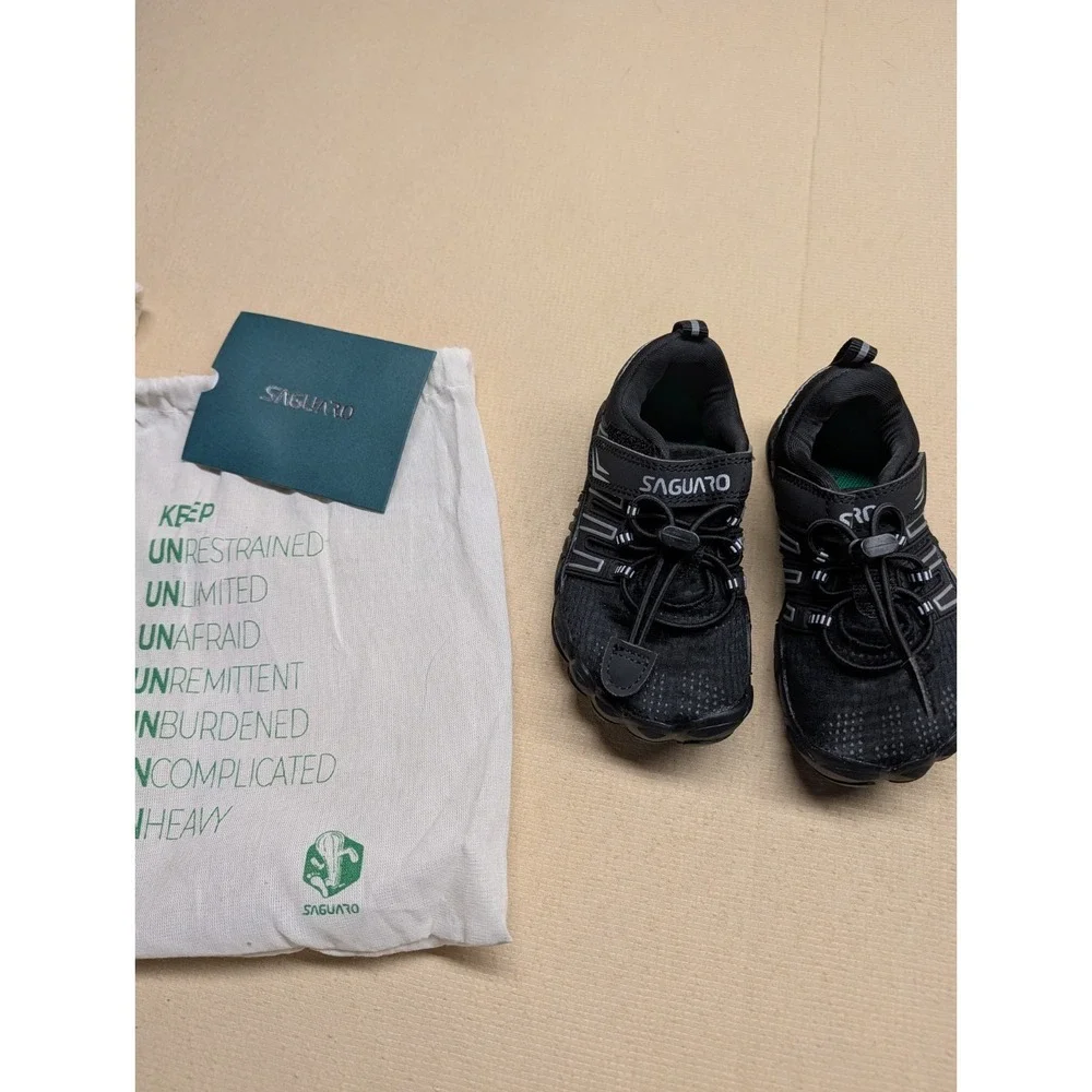 Saguaro Kid Barefoot Shoes Size 25 Black New In Bag With Stickers Water/Running
